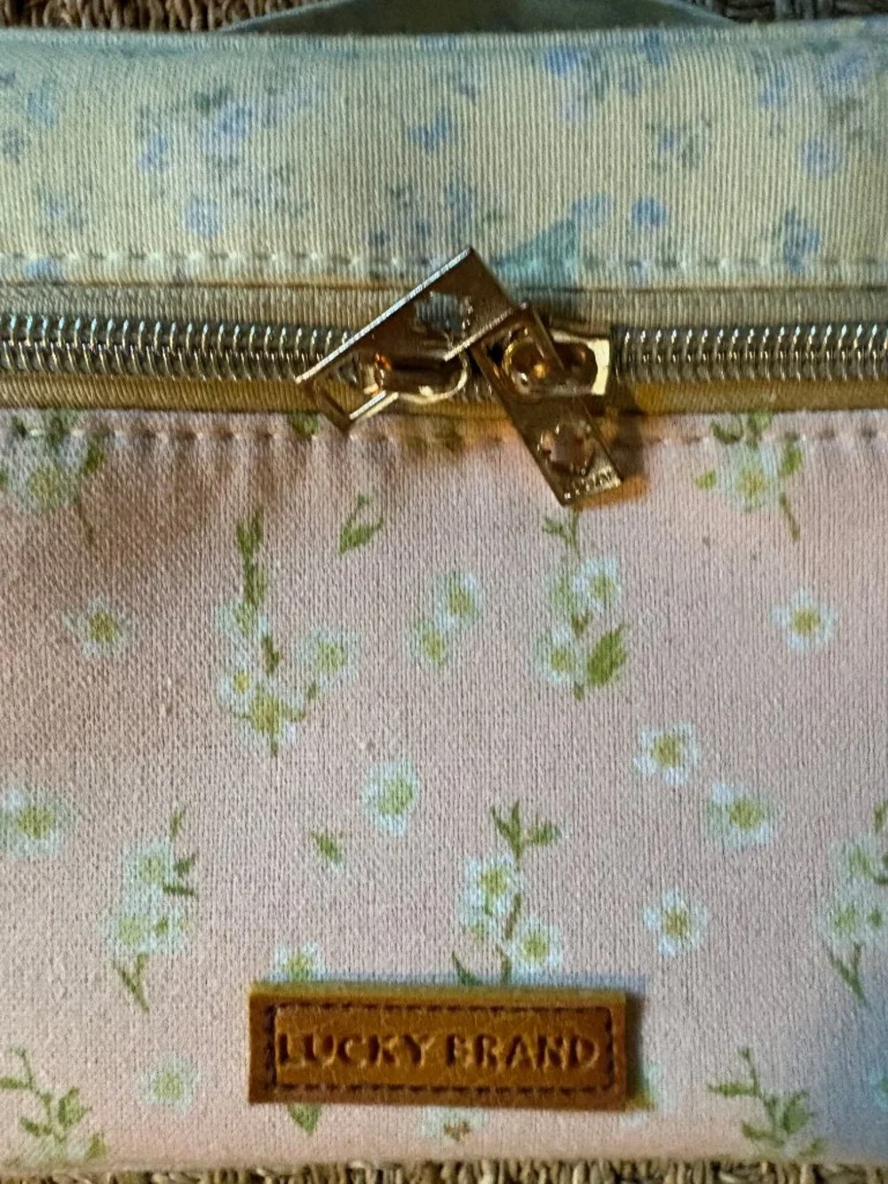 Lucky Brand Travel Makeup & Toiletries Train Case Organizer in Floral Print